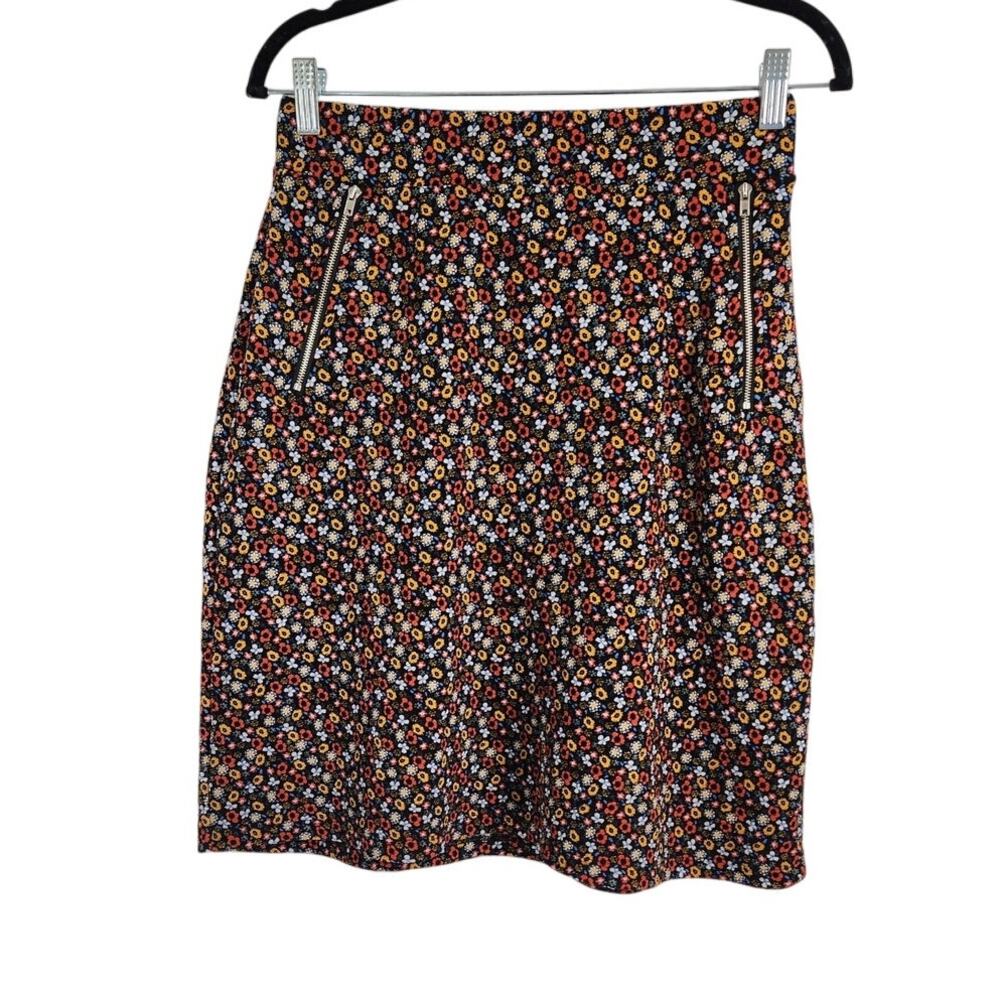 Le Lis Floral Print Skirt Womens Size Medium M